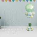 Hanna Roberts Clear Acrylic Balloon Stands for Centerpieces, 25.6 inch 10 Pack Balloon Centerpiece Stand for Tables, Balloon Holder For Wedding Birthday Party Decorations (Balloons Not Included)