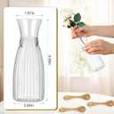 30 Pcs Plastic Flower Bud Vases Bulk with Twines Ropes Small Mini Flower Vases for Centerpieces Decorative Plastic Bottles for Wedding Reception Dining Table Home Decoration (Transparent)
