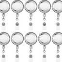 10 Pack Heavy Duty Retractable Badge Holder Reel Metal ID Badge Reel with Alligator Clip Badge Holder Retractable Clip Lightweight Strong Badge Reel for Nurses Professionals Students Teachers Office