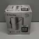 FineDine Double-Wall Stainless Steel Insulated Ice Bucket with Lid & Ice Tong [3 Liter] Included Strainer Keeps Ice Cold & Dry, Carry Leather Handle, Home Bar, Chilling Beer, Champagne, Wine Bottle