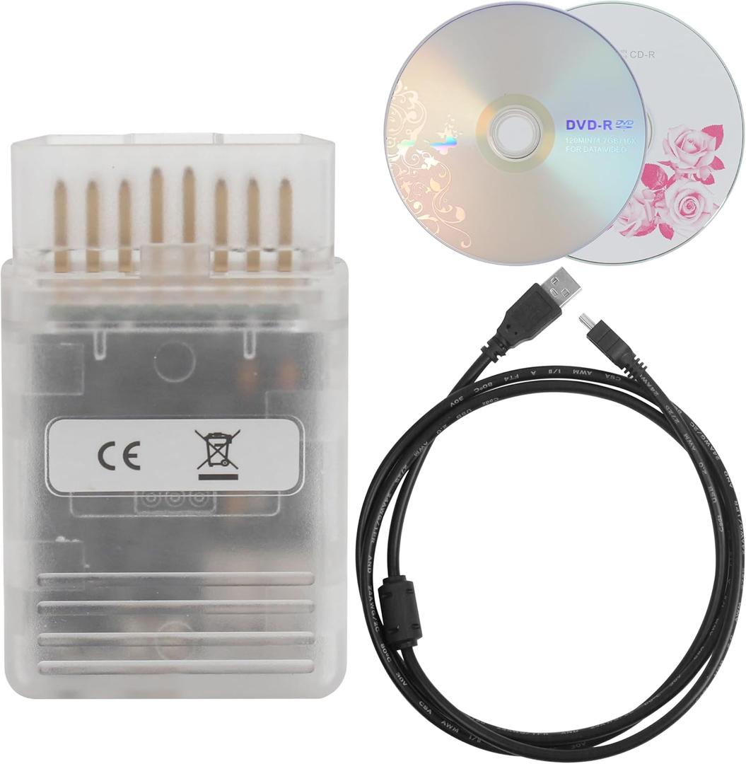 Openport 2.0 Code Reader Software for Car Diagnostic via USB, Chip Tuning, Flashing - OBD2 Cable Automotive Testing Tool Device to Install, Vehicle Control Engine Check Tester, No Internet Connection