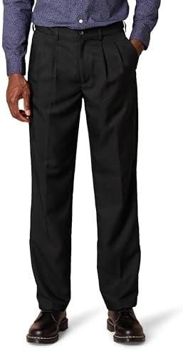 Amazon Essentials Men's Classic-Fit Expandable-Waist Pleated Dress Pant, 38W x 28L