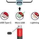 JSAUX Micro USB Charger Cable, (3-Pack 3.3ft+6.6ft+10ft) for Android Charger Micro USB to USB A Nylon Braided Cord Compatible with Samsung Galaxy S6 S7 Edge Note 5, Kindle and More-Red