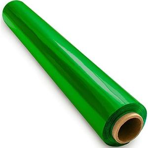 FIESTA WRAPS 200 ft Green Cellophane Wrap Roll (16 in x 200 ft) - Transparent Green Wrap for Gift Baskets, Boxes, and More