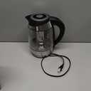 Chefman Electric Kettle with Temperature Control, 5 Presets LED Indicator Lights, Removable Tea Infuser, Glass Tea Kettle & Hot Water Boiler, 360 Swivel Base, BPA Free, Stainless Steel, 1.8 Liters