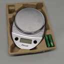 Escali Primo Digital Food Scale Multi-Functional Kitchen Scale and Baking Scale for Precise Weight Measuring and Portion Control, 8.5 x 6 x 1.5 inches, Chrome