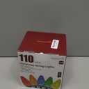 C9 Outdoor Christmas Lights, 72 FT 110 LED C9 String Lights, 8 Modes & Timer Connectable Waterproof for Christmas Tree light Indoor Outdoor Roofline Patio Outside Yard Holiday Xmas Decor, Multicolor