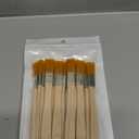 18pcs Flat Paint Brushes, 0.5" Width Soft Nylon Bristle Watercolor Detail Pen Bulk with Wood Handle for Wall Cabinets Fences