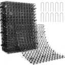 Pomeat 15 PCS Cat Scat Mat with Spikes 16 x 12'' Cat Deterrent Outdoor Scat Mats for Cats and Dogs Cat Spikes for Garden Fence Indoor Furniture Cat Deterrent Mat with 10 Staples