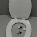 Bemis 1500EC Durable Wooden Toilet Seat, Easy Clean Hinges, Made in USA, Elongated, White, Pack of 1