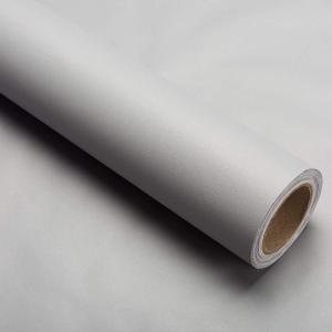 15.8" x400"Grey Wallpaper Self Adhesive Film Peel and Stick Wallpaper Grey Adhesive Paper Waterproof Removable DIY Decorative for Kitchen Cabinet Countertops Shelf Liner Upgrade Thicker