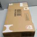 19 in. Black Rectangle Glass End Table