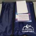 Glacial Comfort Large Gel Ice Pack for Injuries Reusable - (15" x 11") Cold Pads for Back Pain, Hip, Knee, Shoulder, Muscle Strains, Migraine & Postpartum Recovery, Flex Technology - Compression Pad.