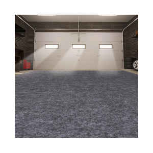 Garage Mats Oversize Garage Floor Mat for Under Car, 7.4 x 8.4 Ft Non-Slip Gray Garage Flooring Carpets, Absorbent Oil Garage Parking Mat, Waterproof Mats