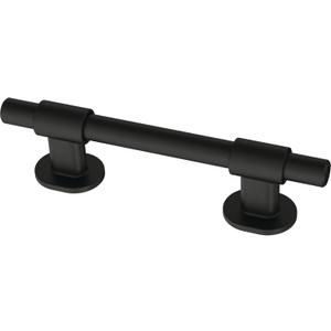 Franklin Brass Adjusta-Pull (5-Pack) Adjustable Drawer Pulls | Fits 1-3/8 to 4 Inch Hole Centers | Matte Black Cabinet Handles| Francisco P44364-FB-B