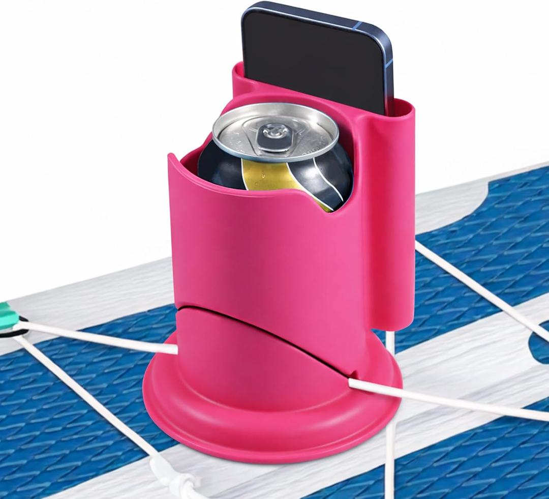 Paddle Board Cup Holder, 2-in-1 Drink & Phone Holder, SUP Accessories
