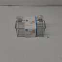 iDESIGN Classico Bathroom Shower Suction Caddy Basket for Shampoo Conditioner Soap Silver