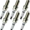 6 Pack 6619 Iridium Spark Plugs LFR6AIX-11 Fit for BMW Toyota Camry Avalon Sienna RAV4 Venza 4Runner Tundra Highlander Lexus ES350 RX350 RX450h Mercedes-Benz Saab Volvo Subaru, 2.5L-4.0L L6 V6 H6