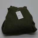 Sucolan Oversized Sweaters for Women Heathered Long Sleeve Crew Neck Pullover Knit Sweater Casual Fall Tops 2024 Fashion (Medium, Deep Green)