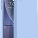 Vooii Compatible with iPhone XR Case, Upgraded Liquid Silicone with [Flat Edges] [Camera Protection] [Soft Anti-Scratch Microfiber Lining] Phone Case for iPhone 10 XR 6.1 inch - Light Blue