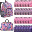Reginary 40 Pcs Kids Backpacks Bulk, 17" Backpacks 4 Colors Hearts, One Size