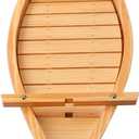 Kichgather 20" Wooden Sushi Serving Tray Boat Plate for Restaurant or Home
