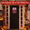 10 x Alotpower Halloween Decorations Metal Tin Sign for Outdoor Yard, Garage Wall, Rustic Vintage Beware of Well Just Beware, 7.8x11.8in