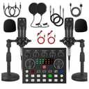 V8s for 2, V8s Voice Changer with BM-800 Podcast Microphone Bundle - Studio Condenser Microphone Perfect for Podcasting, Recording, Singing, Streaming and Gaming