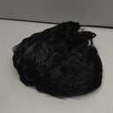 YXCHERISHAIR Curly Wigs for Black Women Natural Black Long Curly Afro Wig with Bangs Synthetic Kinky curl Hair Replacement Wigs for Cosplay and Daily (1B, 24inch)