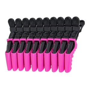 10pcs Alligator Hair Clips - Hair Clips for Women Thick hair,Hair Clips For Styling, Hair Styling Clips, Aligator Clips, Salon Hair Clips, Plastic Hair Clips, Gator Clips (Rose Red)