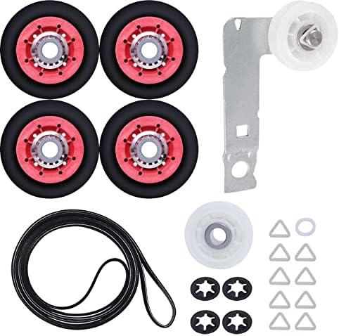 4392067 Dryer Repair kit, with 279640 Idler Pulley, 661570 Belt, W10314173 Roller Roller and W10837240 Idler Pulley with Bracket, Replacement Part Number 4392067VP 587637 587649