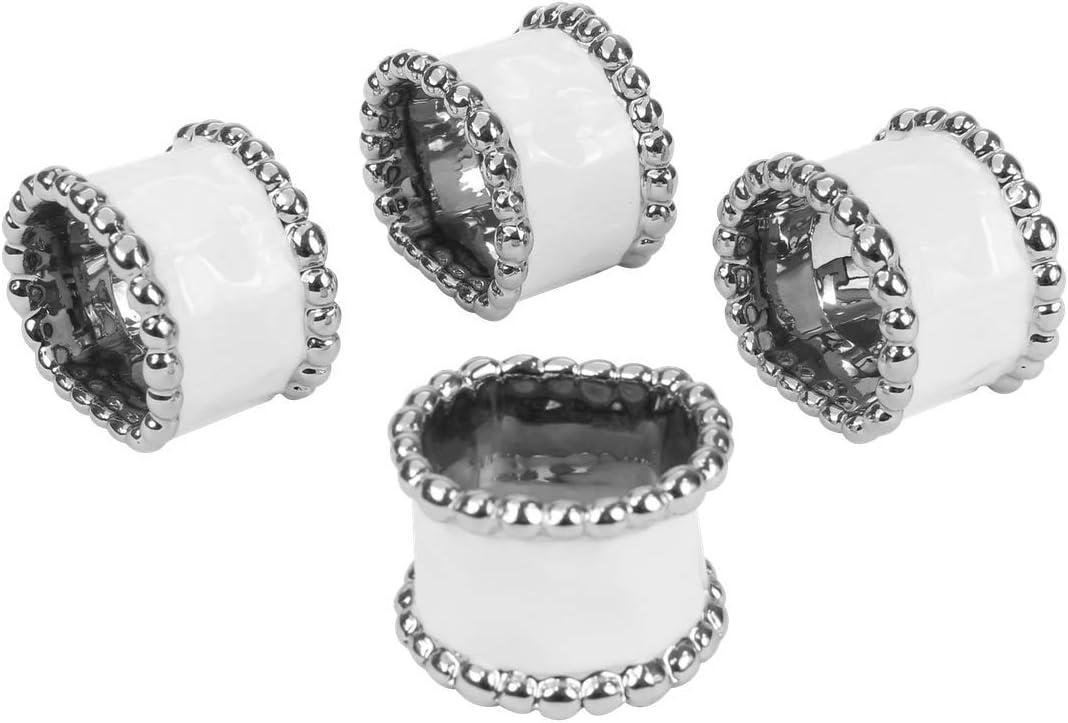 Pampa Bay Porcelain Salerno Napkin Ring - Set of 4