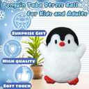 Penguin Taba Squishy, Kawaii Squishies, Penguin Sticky Stress Balls for Kids Sensory Toy, Cute Animals Stress Squeeze Ball, Taba FuFu Squishy Toys for Kids, Birthday Gifts
