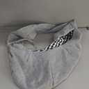 Dog Carrier Sling - Reversible Puppy Carrier Purse with Storage Pocket, Hand-Free Dog Sling Carrier for Carry Small Dogs and Cats, Travel Safety Harness, Dog and Cat Harness (Gray)