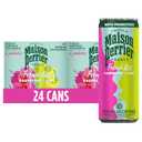 Maison Perrier French Kiss Sweetened Sparkling Water, Raspberry & Lime | Made with Real Fruit Juices and prebiotics, there's so much to love! It's a kiss of sweetness with benefits! 24 pack. BBD 08/04/27