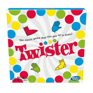 Hasbro Twister Party Classic Board Game for 2 or More Players,Indoor and Outdoor Game for Kids 6 and Up,Packaging May Vary