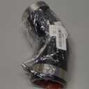 2.25” ID (57mm) 90 Degree Elbow Silicone Coupler Hose, 4" (102mm) Leg Length for Radiator/Coolant, High-Temp 4-ply Reinforced, with 2-Pack T-Bolt Clamps, Black