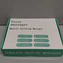 Foot Advanced Renew Triple Method Massager, with 5 Vibration Modes and 6 Heat Levels, Suitable for Reduce Fatigue and Plantar Fasciitis, Travel & Home UseGrey 2pcs