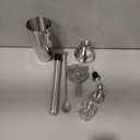 6-Piece Cocktail Shaker Set 24oz Shaker Strainer Muddler Jigger Mixing Spoon Pour Spout Bartender Kit Stainless Steel Bar Set Housewarming Gift