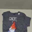 Gnome Tomte Garden Gnome Gift Funny Nope T-Shirt (Gray, XXL)