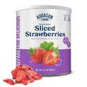 Augason Farms Freeze Dried Sliced Strawberries Can, Emergency Food Supply, Everyday Meals, 18 Servings, BBD: 02FEB2026