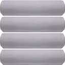 Breling 4 Pack 72" x 24" Hot Yoga Towel Non Slip Microfiber Mat Towel Sweat Absorbent Soft Pilates Mat Essentials for Hot Yoga Pilates Exercise(Light Grey)