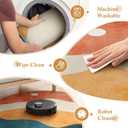 Mountain Round Rugs 8ft, Abstract Circle Rug for Living Room Non Slip Washable Bedroom Area Rug, Soft Extra Large Round Carpet for Nursery Dinng Room Playroom