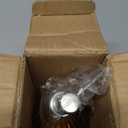 14Oz Brown Soap Dispenser Bathroom, Clear Glass Hand Soap Dispensers with Stainless Steel Pump, Refillable Dish Soap Dispenser for Kitchen, Countertop Soap Dispensers