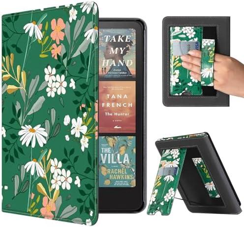CoBak Stand Case for 7" Kindle Paperwhite 12th Gen 2024 and Kindle Colorsoft with Hand Strap - Compatible with iPhone MagSafe, for Samsung/Belkin/Anker Wireless Charging Pads, Durable, Auto Sleep Wake