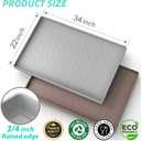 SIKADEER Under Sink Mat Waterproof 34" x 22", Silicone Mat Kitchen Drawer Shelf and Cabinet Liner, Sink Protector for Kitchen Organizers and Storage, Boot Tray Pet Food Mats