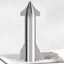 SpaceX Starship Rocket Model NASA Gifts - Dragon Spacecraft Heavy Falcon 9 Booster Launcher Desktop Ornament, Aerospace Collectible Ideal Gift for Space Lover Age 9 Year Old and Up