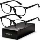 Blue Light Blocking Glasses - Fashion Square Eyeglasses, Anti UV Ray Computer Gaming Glasses Blue Blockers for Women/Men