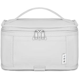 NOL Natural Organic Lifestyle Small Lunch Bag Mini Lunch Box Insulated Lunch Bag for Men/Women Leakproof Cooler Tote Bag Lightweight Nylon Waterproof Lunch Box For Work, Gray white