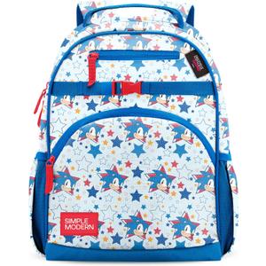 Simple Modern Sonic the Hedgehog Kids Backpack for School, Girls Boys | 18L, Kids Large